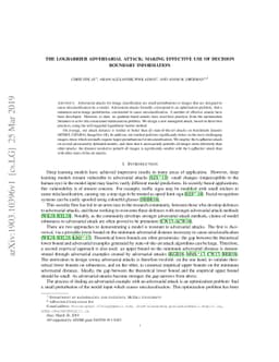 The LogBarrier adversarial attack: making effective use of decision
  boundary information