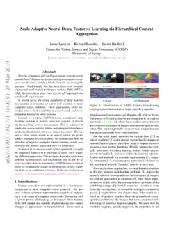 Scale-Adaptive Neural Dense Features: Learning via Hierarchical Context
  Aggregation