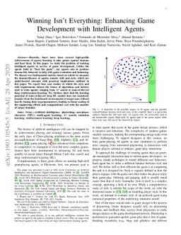 Winning Isn't Everything: Enhancing Game Development with Intelligent
  Agents