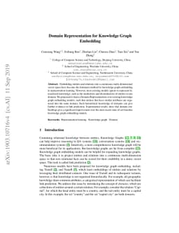 Domain Representation for Knowledge Graph Embedding