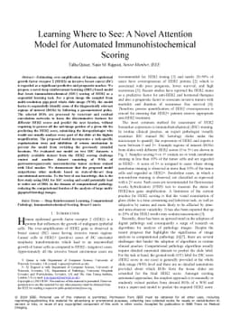 Learning Where to See: A Novel Attention Model for Automated
  Immunohistochemical Scoring