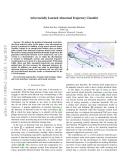 Adversarially Learned Abnormal Trajectory Classifier