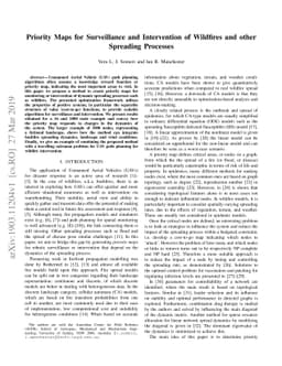 Priority Maps for Surveillance and Intervention of Wildfires and other
  Spreading Processes
