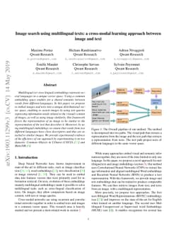 Image search using multilingual texts: a cross-modal learning approach
  between image and text