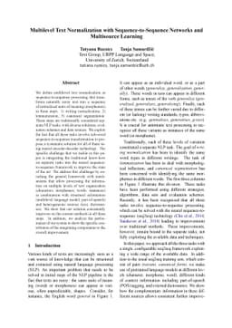 Multilevel Text Normalization with Sequence-to-Sequence Networks and
  Multisource Learning