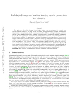 Radiological images and machine learning: trends, perspectives, and
  prospects