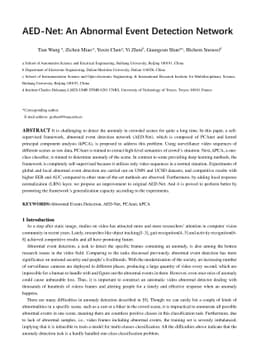 AED-Net: An Abnormal Event Detection Network