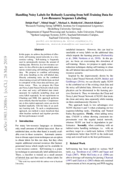Handling Noisy Labels for Robustly Learning from Self-Training Data for
  Low-Resource Sequence Labeling