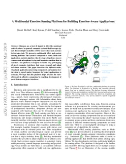 A Multimodal Emotion Sensing Platform for Building Emotion-Aware
  Applications