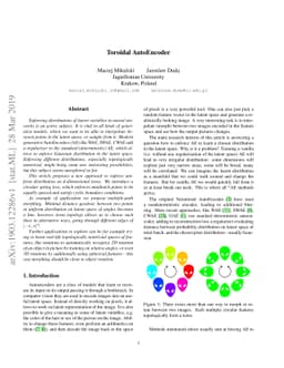 Toroidal AutoEncoder
