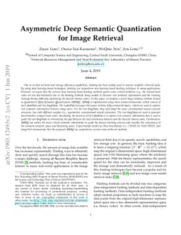 Asymmetric Deep Semantic Quantization for Image Retrieval