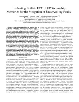 Evaluating Built-in ECC of FPGA on-chip Memories for the Mitigation of
  Undervolting Faults