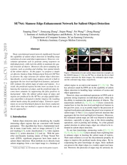 SE2Net: Siamese Edge-Enhancement Network for Salient Object Detection