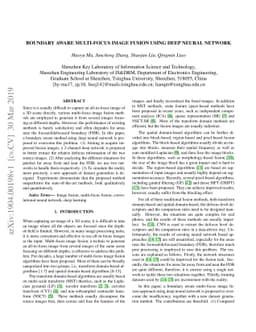 Boundary Aware Multi-Focus Image Fusion Using Deep Neural Network