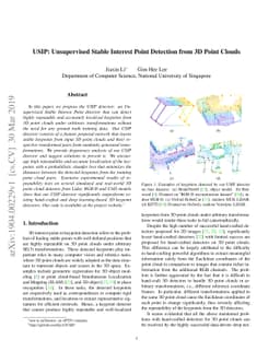 USIP: Unsupervised Stable Interest Point Detection from 3D Point Clouds