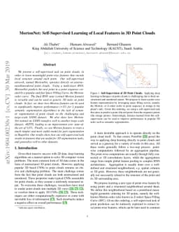 MortonNet: Self-Supervised Learning of Local Features in 3D Point Clouds