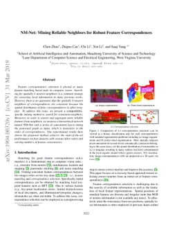 NM-Net: Mining Reliable Neighbors for Robust Feature Correspondences