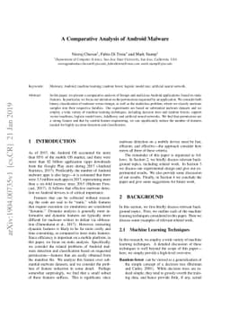 A Comparative Analysis of Android Malware