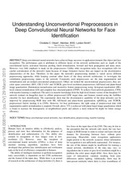 Understanding Unconventional Preprocessors in Deep Convolutional Neural
  Networks for Face Identification