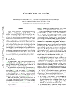 Equivariant Multi-View Networks