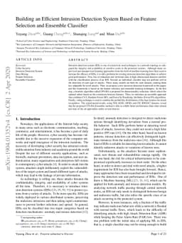 Building an Efficient Intrusion Detection System Based on Feature
  Selection and Ensemble Classifier