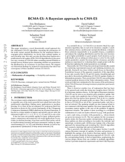 BCMA-ES: A Bayesian approach to CMA-ES