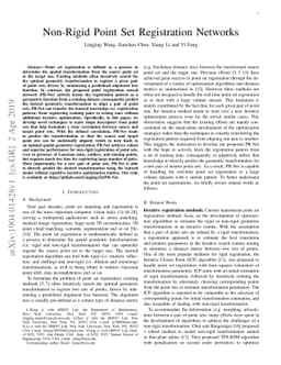 Non-Rigid Point Set Registration Networks