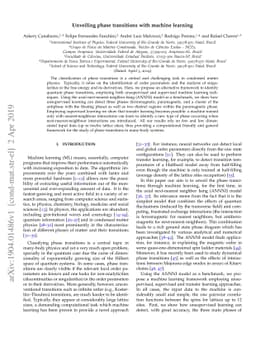 Unveiling phase transitions with machine learning