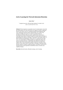 Active Learning for Network Intrusion Detection