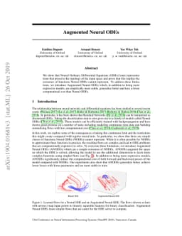 Augmented Neural ODEs