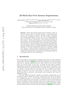 3D-BEVIS: Bird's-Eye-View Instance Segmentation