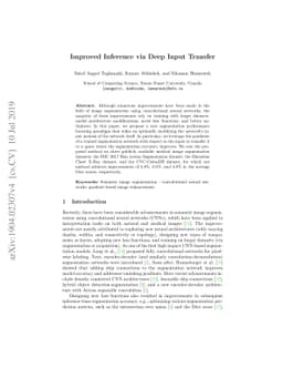 Improved Inference via Deep Input Transfer