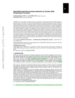 Deep Multi-scale Discriminative Networks for Double JPEG Compression
  Forensics