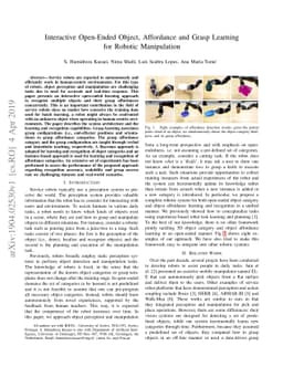Interactive Open-Ended Object, Affordance and Grasp Learning for Robotic
  Manipulation