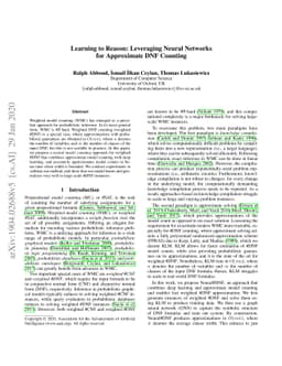 Learning to Reason: Leveraging Neural Networks for Approximate DNF
  Counting