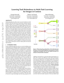 Learning Task Relatedness in Multi-Task Learning for Images in Context