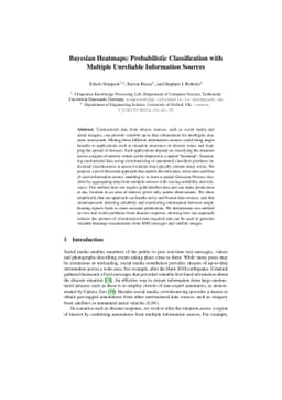Bayesian Heatmaps: Probabilistic Classification with Multiple Unreliable
  Information Sources