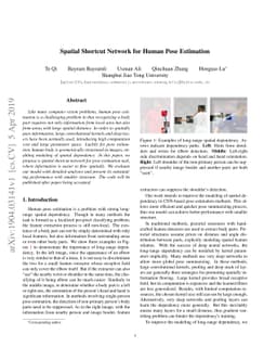 Spatial Shortcut Network for Human Pose Estimation