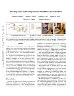 Revealing Scenes by Inverting Structure from Motion Reconstructions