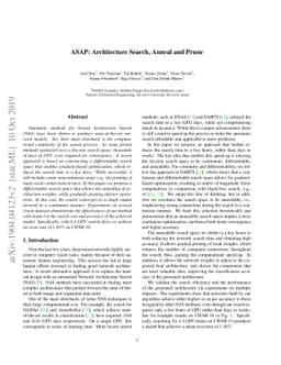 ASAP: Architecture Search, Anneal and Prune
