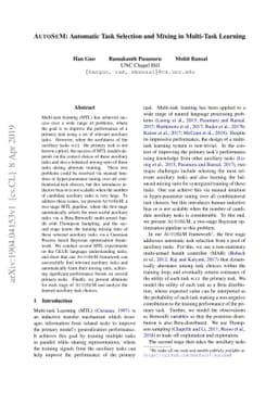AutoSeM: Automatic Task Selection and Mixing in Multi-Task Learning