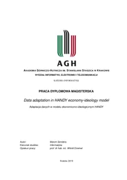 Data adaptation in HANDY economy-ideology model