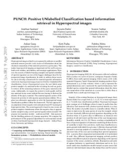 PUNCH: Positive UNlabelled Classification based information retrieval in
  Hyperspectral images