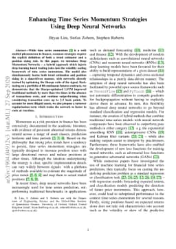 Enhancing Time Series Momentum Strategies Using Deep Neural Networks