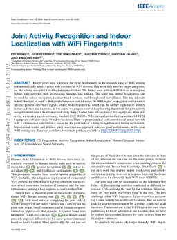 Joint Activity Recognition and Indoor Localization with WiFi
  Fingerprints