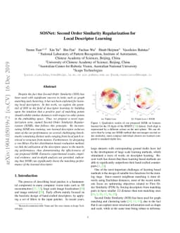 SOSNet: Second Order Similarity Regularization for Local Descriptor
  Learning