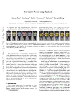 Text Guided Person Image Synthesis