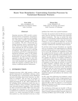 Know Your Boundaries: Constraining Gaussian Processes by Variational
  Harmonic Features
