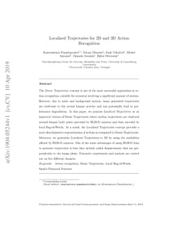 Localized Trajectories for 2D and 3D Action Recognition