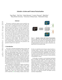 Attentive Action and Context Factorization